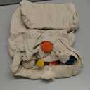 Lush Decor Boho Pom Pom Tassel Linen Textured Window Curtain Panel, Single 52" W x 84" L Turquoise & Orange  