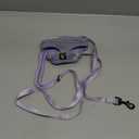 BELLA & PAL Step in Vest Harness for Small and Medium Dogs, No Pull Small Dog Harness with Leash Set, Comfortable Air Mesh Dog Vest Harness with Reflective Strip (Lavender, XXS)