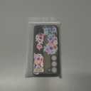 Compatible for Samsung Galaxy S23 Case Cute with Strap Stand Finger Kickstand, Designer Cool Silicone Cases Funda Cover - Red Rose Peony Floral