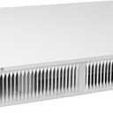 Upgraded 112 Electric Kickspace heater with thermostat, covers 150 sq. ft. at factory-rated voltage, suitable for kitchens, bathrooms, and other kick spaces. 120V/240V-1500W, toe kick heater, white