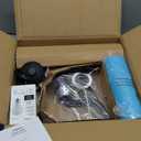 EDISHINE Modern Floor Lamps for Living Room, 64.7" Minimalist Standing Lamp with 3 Color Temperatures Bulb & Adjustable Linen Shade, Foot Pedal Switch, Arc Tall Lamp for Office Bedroom, Blue Shade