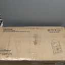 Bathroom Corner Cabinet,Farmhouse Floor Corner Cabinet with Doors and Adjustable Shelves, Freestanding Wooden Storage Hutch Cupboard for Bathroom, Kitchen, Living Room, White (12.2"D x 23.4"W x 34"H)