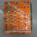 Nut and Bolt Thread Checker, Standard & Metric 42 Hole, Screw Size Tester Assortment Measuring, 19 SAE & 15 Metric & 8 Drill Bit Gauge, Bolt Size Finder Identify Board, Identifier Gauge