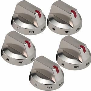 DG64-00473A Stove Knobs 5 Pack for Samsung Gas Range Oven, Cooktop Control Knobs Replacement for NX58H5600SS NX58F5700WS NX58H5650WS NX58J7750SS NX58M6850SS