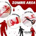 Halloween Decorations Creepy Blood Bandage, Haunted House Decor Scary Gauze Bandage, Crime Scene Props for Mummy, Cosplay Parties and Door Curtains(Palm Pattern,131ft)