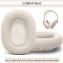 GEVO Upgraded Ear Cushions Replacement Earpads for AirPods Max 1 & 2 Headphones, Mesh Fabric Ear Pads Ear Covers Cups with Memory Foam and Magnet for AirPods Max 1 & 2 (Starlight)