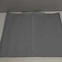 Dish Drying Mat, Silicone Dish Drying Mat for Kitchen Counter, Dish Drainboard with Built-in Drain, Non-silp, Heat Resistant, Dishwasher Safe (Gray, 20"x17")