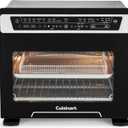 Cuisinart 15-in-1 Extra-Large Digital Air Fryer Oven with 9"x13" 2-in-1 Pan, Air Fry 4 Lbs of Wings, Cook a 13 Lb Turkey or 5+ Lb Chicken, Toast 9 Slices of Bread, and Bake a 13" Pizza, TOA-112, 18.6" x 15.0" x 16.25"