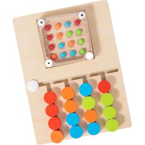 Battle Toys for Kids 3+ Years Preschool Logic Game Brain Teasers Boys Girls Four-Color Educational Wooden Toy for 3 4 5 6 Years Travel Toys Family Games (Small)