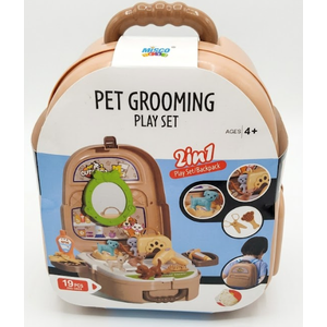 Misco Toys Pet Grooming Play Set, Brown