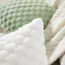 Yaertun Pack of 2 Super Soft Cozy Decorative Throw Pillow Covers Fuzzy Plush Faux Fur Luxury Cushion Cover Pillowcase for Sofa Couch Bed Livingroom 26x26 Inch White