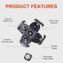 3 Pack Shaver Replacement Blades for Fre*bi*d Bald Men Head Shaver Kit, 5 Blades Head Shaver Replacement Heads,Head and Face Electric Razor Shaver Heads