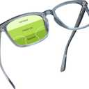 YEIN Progressive Multifocus Reading Glasses, Spring Hinge Blue Light Blocking Glasses for Women Men, No Line Multifocal Readers with Clear Lenses (+0.00/+2.50 Magnification)