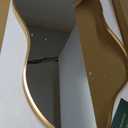 Irregular Wall Mirror 2036 Inch Wall Mirrors Decorative Gold Modern Asymmetrical Abstract Mirror for Bathroom Bedroom Living Room Entryway Hallway