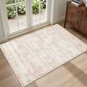 2x3 Area Rugs Living Room Rug: Washable Vintage Boho Rug No Slip Stain Resistant Soft Carpet Indoor Floor Floral Large Carpets for Bedroom Dining Room Farmhouse Nursery Hallway Home Office Beige