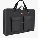Art Portfolio Bag 36 x 48, Waterproof Artist Carrying Bag Soft Side Sturdy with Strap, Heavy Duty Storage for Artwork Drawing Canvas Poster,(Black)