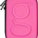 Diabetes Travel Case Hard Shell, Storage Organizer for Glucose Monitor Kit, Insulin Pen, Blood Sugar Test Strips, Syringe, Needles and Other Diabetic Care Supplies - Premium & Durable Hard Case, Pink