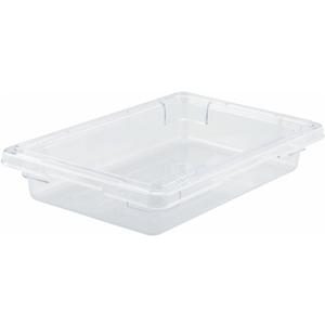 Winco Polyware Food Storage Box, 12 x 18 x 3 1/2 inch - 1 each.