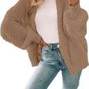 Libsorge Womens Lightweight Cardigan Sweaters For Women Fall Winter Spring 2025 Trendy Outfits Cute Sheer Knit Oversized Button Front Dressy Casual Lightweight Long Sleeve Cardigans Sweater Camel M