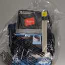 Hanes Men's Underwear Boxer Briefs Pack, 3-Pack, Total Support Pouch, Sexy Men's Underwear, Long or Short-Leg Boxer Briefs (Large, Black)