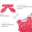 UNICOMIDEA 0-24 Months Baby Floral Romper Infant Playsuits Headband Jumpsuit Toddlers Outfits (A10-pink Green)