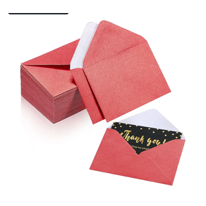 Yahenda 200 Count Red Mini Gift Card Envelopes Bulk Pocket Valentines Small Paper Envelopes Gift Card Sleeves Greeting Business Tiny Pocket 4 x 2.7 Inch for Holidays Wedding Baby Shower Birthday