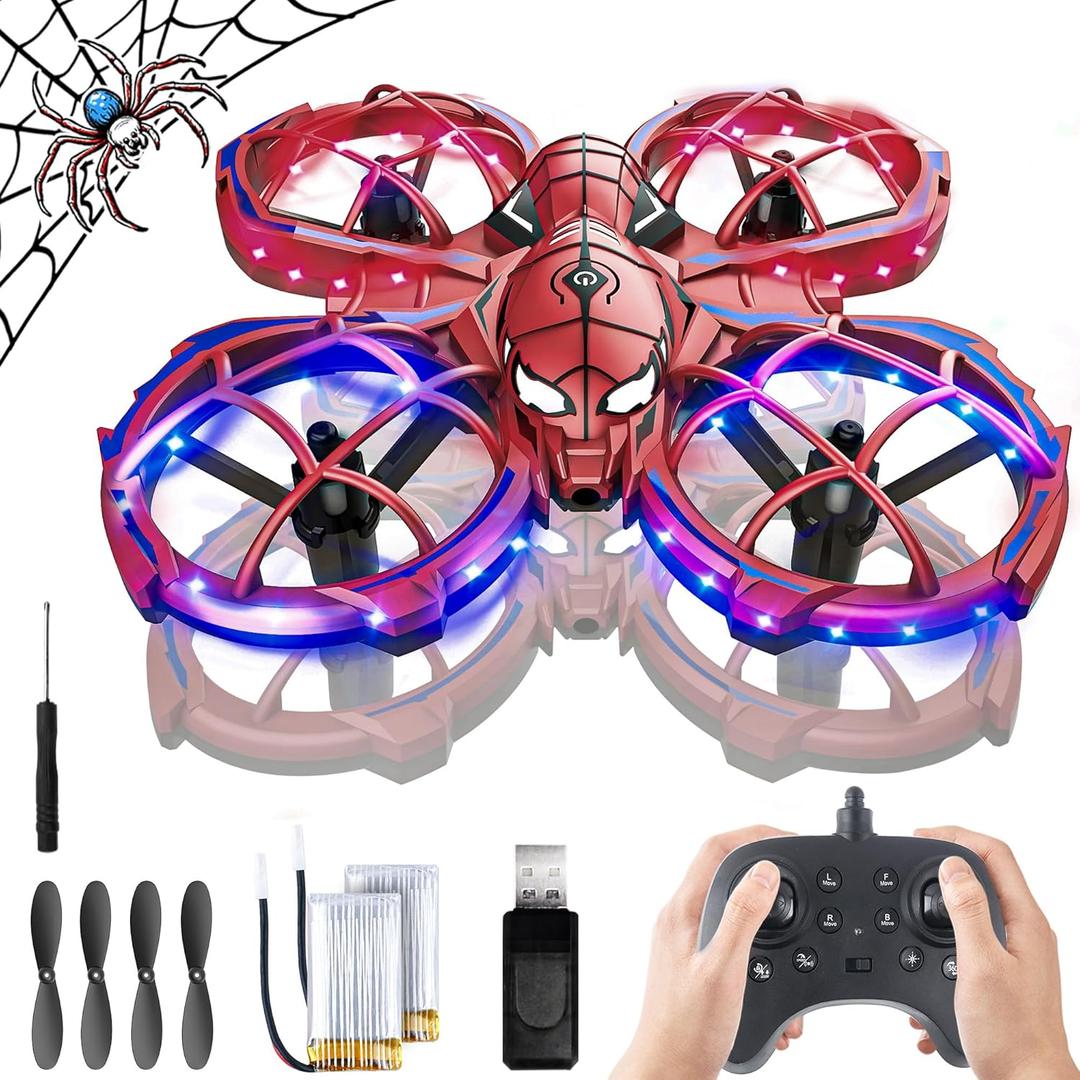 BEZGAR Mini Drone Easy to fly Beginner, LED Remote Control Drones, RC Quadcopter with Auto Hovering, 3 Speed Mode, 360 Flips Stunt, Headless Mode, Obstacle Avoidance, Birthday Gifts for Kids 8-12