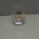 Talk Thirty To Me Wine Glass 30th Birthday Stemless Wine Glass Black Stemless Glass Cups Dirty 30 Birthday Present for Women Men Friends Thirty Birthday Present Wedding Anniversary Party Favors, 17 Oz