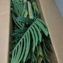 4ft Tall Triple Golden Cane Palm Artificial Tree Large Tropical Palm Tree UV Resistant Fake Plant in Pot for Indoor Outdoor Big House Living Room Outside Patio Office Home Decor 1Pack