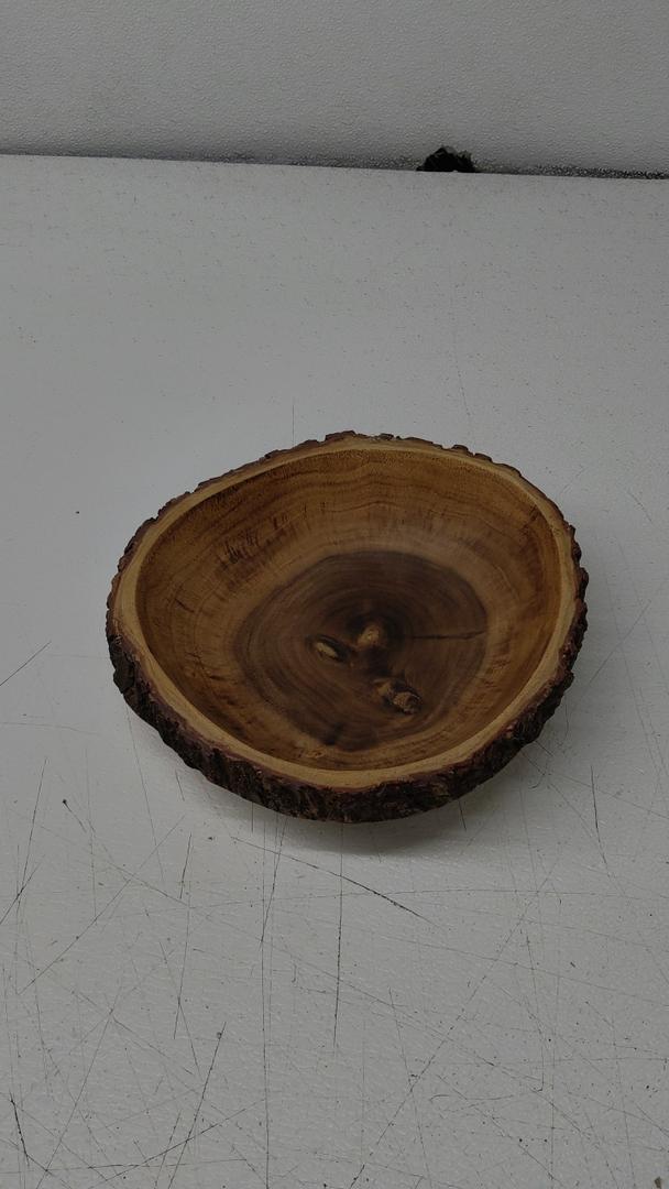 Kimona Fruit Bowls Wood Fruit Bowl or Decorative Bowl for Table Dcor for Kitchen Counter or Farmhouse Christmas Centerpiece (10" X 10" X 2.5")