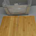 2 Pack Trash Bag Holder with Bamboo Lid, Stackable Trashbag Dispenser, Extra Large Garbage Bag Holder for Kitchen Laundry Room Under Sink Organization and Storage