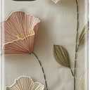 for iPhone 14 Plus Case, Wireless Charging Compatible,Dual-Layer Protection with Stylish Wildflower Design, Soft Silicone + Hard Shell, Cute Phone Cover for Women - Ethereal Wire Florals