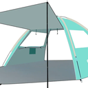 Gorich Beach Tent with Canopy - Easy Setup 3-4/5-6/7-8 Person Portable Sun Shelter, UPF 50+ UV Protection Sun Shade, Lightweight & Compact Beach Cabana for Family Travel