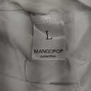 MANGOPOP Women's Mock Turtle Neck Long Sleeve Tops Bodysuit Jumpsuit (Large, 02 Long Sleeve White (Fleece Lined))