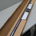 BlastHome Non-Adjustable Luxury Curtain Rods for Windows, 1  Rod Set, 4 foot Fixed Length, Brushed Dark Brown