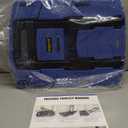 Folding Hand Truck 500lbs, Portable Heavy Duty Dolly Cart, 6 Wheels Collapsible Luggage Cart with 2 Elastic Ropes - Compact Trolley Cart for Easy Moving - Ideal Hand Cart for Travel and More (17, Blue)