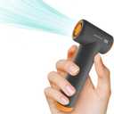 Handheld Portable Turbo Fan, 85000RPM Super High-speed Fan with 4-speed, 4000mAh, USB-C Rechargeable Personal Battery Operated, Mini Small Pocket Design for Travel/Outdoor/Vacation/Concert/Gift, Grey