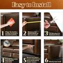 Cat Scratch Furniture Protector - Design for Leather Couch, 157"x11.8" Clear Couch Protector from Cat Claws, Thickened Anti-Scratch Adhesive Roll, Cuttable & Residue-Free, No Pins