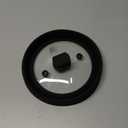 Microwave Splatter Cover Glass Splatter Guard Lid with Collapsible Silicone for Food Plate Covers 8.5 inch Black