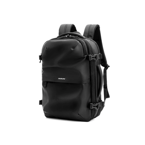 Laptop Backpack for Long Travel with 30-40L Expandable Large Capacity Water-resistant Black 1800D Oxford Fabric Lamination Fabric