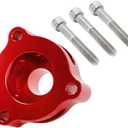 Blow Off Valve Adapter BOV Adapter Compatible with Ford Fiesta/Mustang/Fusion/Edge/Escape/Transit/Bronco 1.5 1.6 2.0 2.3 2.7L More Models, Fit for EcoBoost Turbo - CNC Billet Aluminum Red