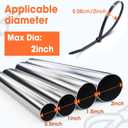 2000 PCS Zip Ties 8 Inch, Cable Ties 40lbs Tensile Strength, Black Zip Ties for Indoor and Outdoor Use, UV Resistant Wire Ties