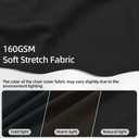 30 Packs Black Spandex Stretch Folding Chair Covers for Wedding Party,Universal Fitted Washable Dining Seat Slipcovers Protector Decoration for Holiday Banquet Birthday Celebration Event