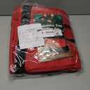 Heavy Duty Christmas Tree Storage Bag for Trees Up to 9ft  Waterproof, 600D Durable Zipper & Handles, Holiday Storage Solution (Black&Red)