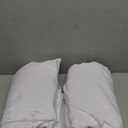 Surmente 2 Pack White Rectangle Tablecloth 90 x 132-inch Rectangular Polyester Table Cloth for Weddings, Banquets, or Restaurants