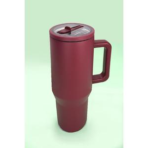 40oz SPILL FREE STAINLESS STEEL VACUUM TUMBLER | DT1206 (CRANBERRY) (Wine)