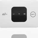 Mobile Hotspot, Portable Travel Router Supports 10 Users at The Same Time, Pocket Device with 2100mAh Large Battery, for Secure Internet at Home Or