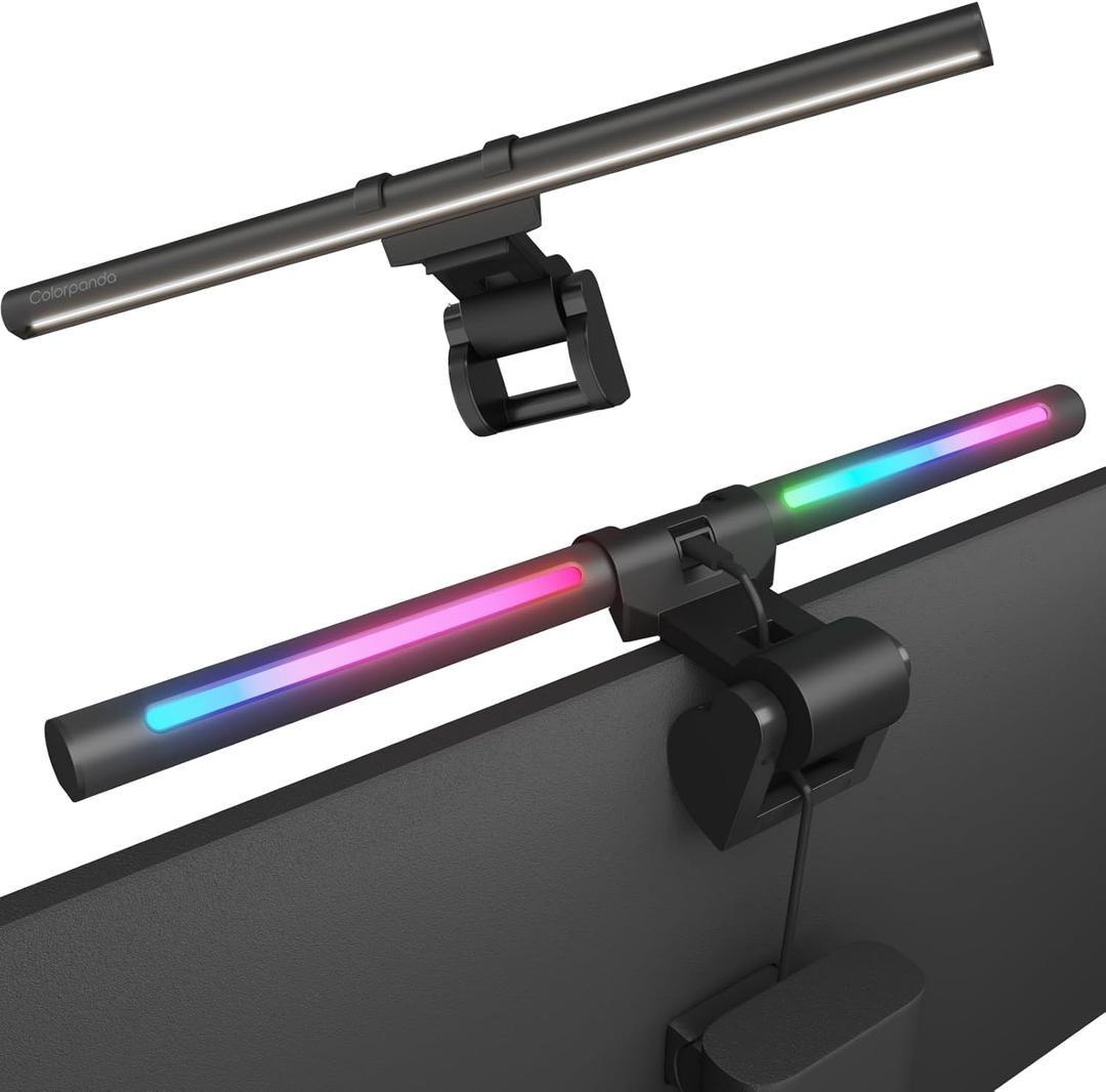 Monitor Light Bar, USB Reading LED Task Lamp with Touch Control, No Screen Glare Dimmable Desk Lamp Computer Monitor Light Bar for Screen Home Office,Work with Alexa and Google Assistant