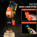 1100lbs Electric Hoist Winch,1500W Portable Power Winch CraneHoist Lift,98ft Lifting Height,2-in-1 Wire Remote Control/Wireless Remote Control, 36ft/min,for Warehouss, Garage, Factory