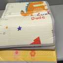 Foldable Baby Play Mat, PIGLOG Waterproof Playmats for Babies and Toddlers Kids, Safe Foam Playmat for Tummy Time, 50x50 Playpen Mat, Reversible Portable Baby Floor Mat for Infant, Toddler, Dinosaur